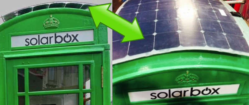 solarbox green phonebox